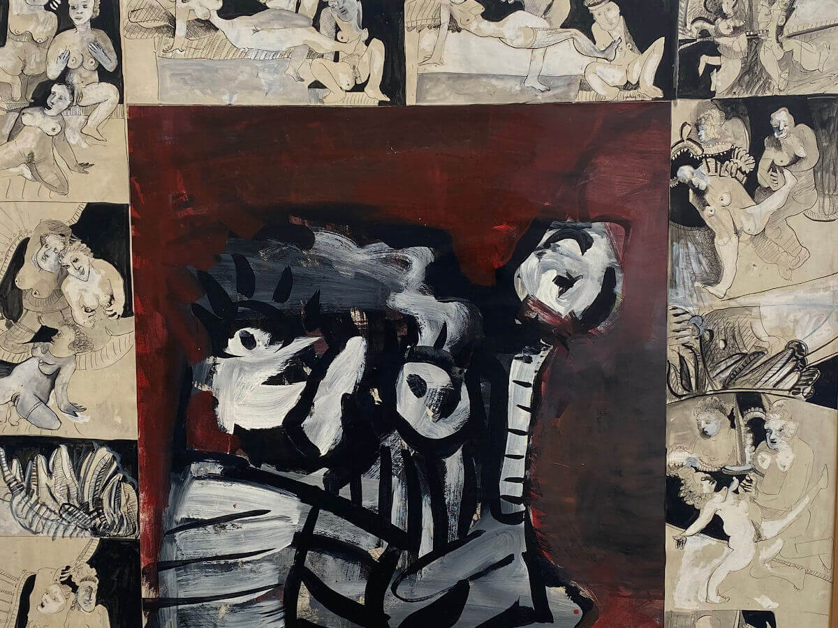 Erotica in Alechinsky-style - Nolf Gysseling