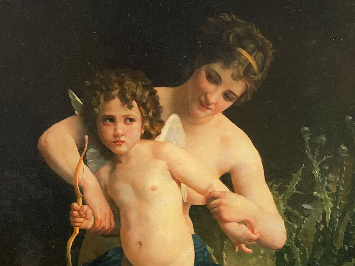 Dame met putto - Bonet