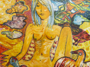 Femme, Oiseau et Chat - Atelier Corneille 